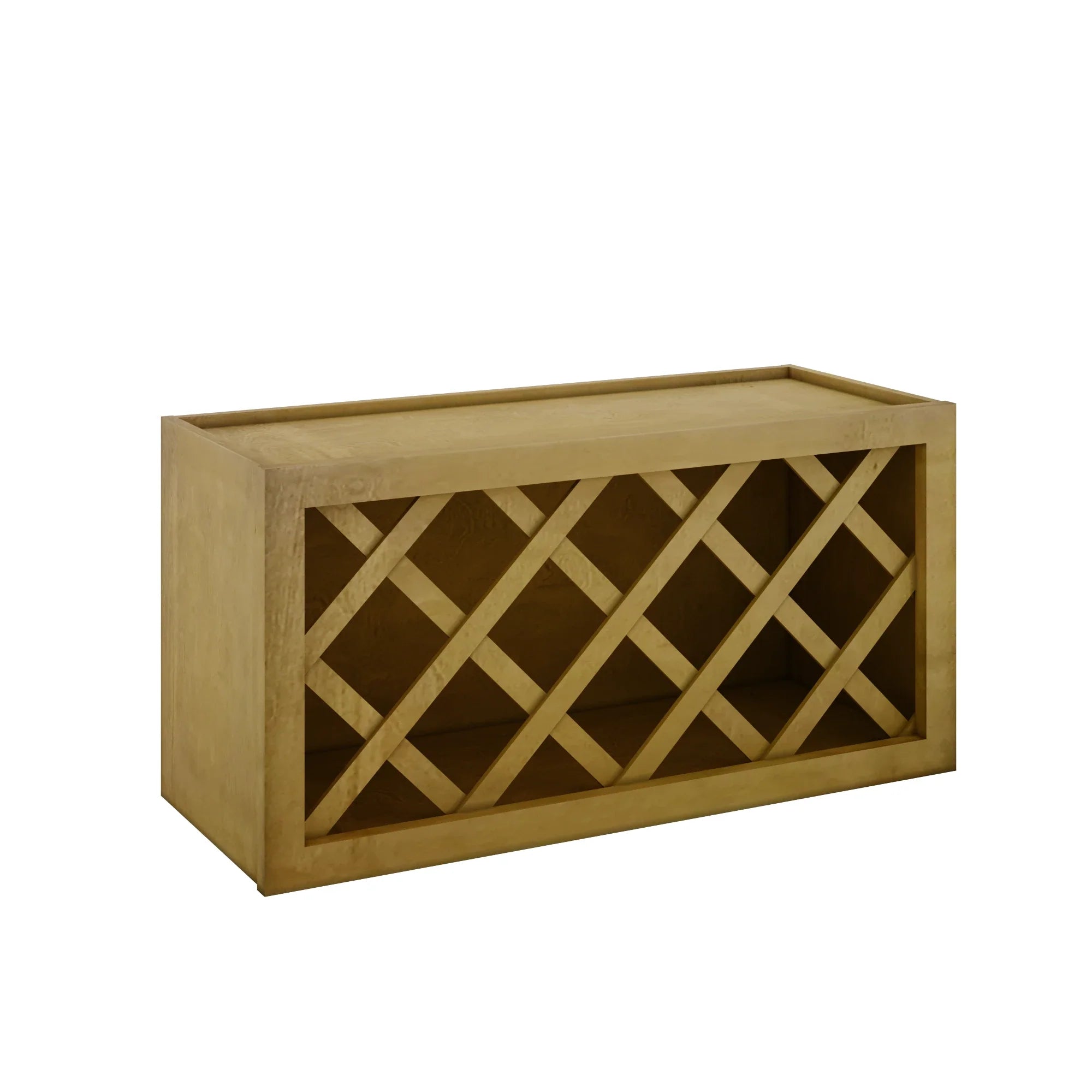 Modernform Cabinet Natural Shaker 30" W X 15" H X 12" D Wall Wine Rack
