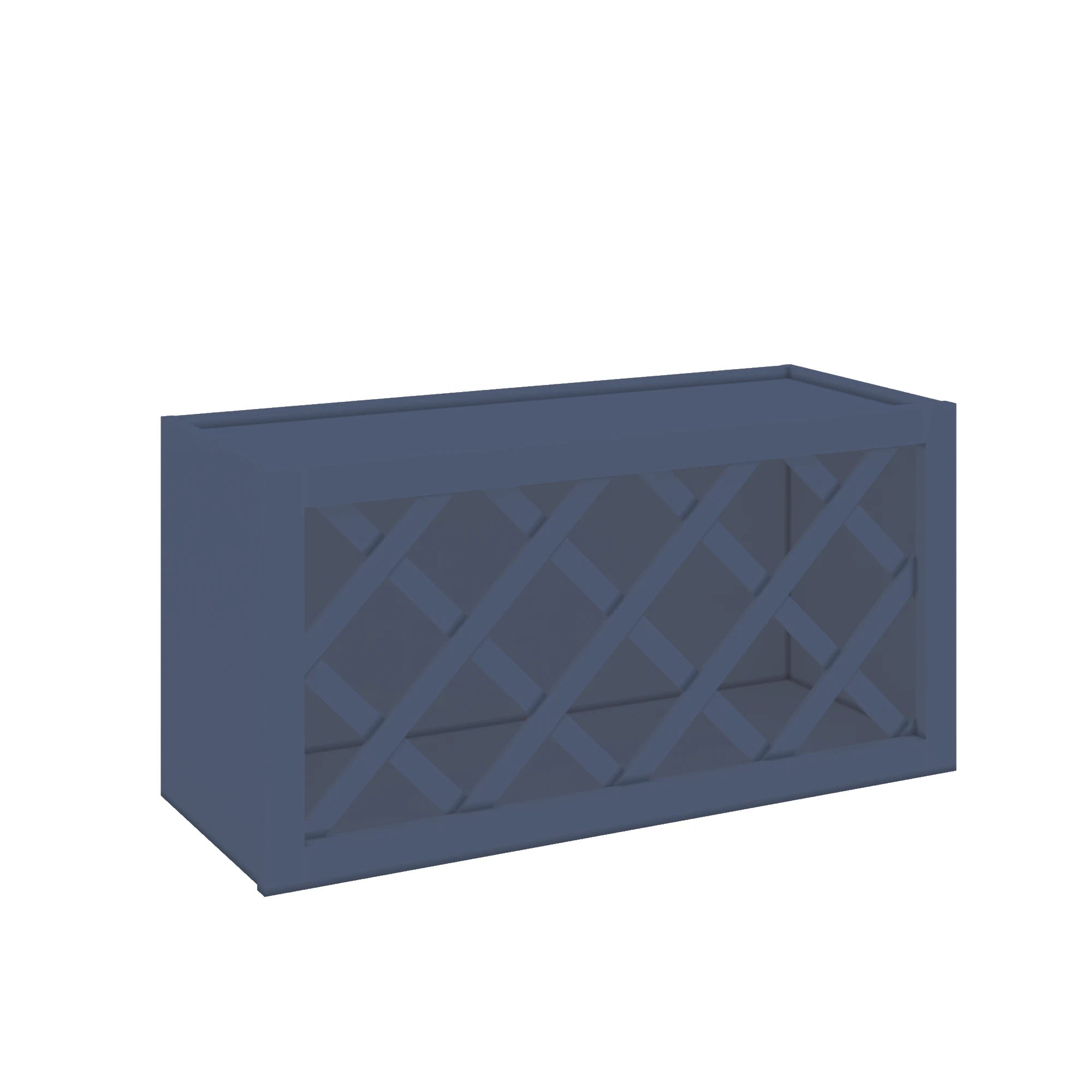 Modernform Cabinet Signature Blue 30" W X 15" H X 12" D Wall Wine Rack