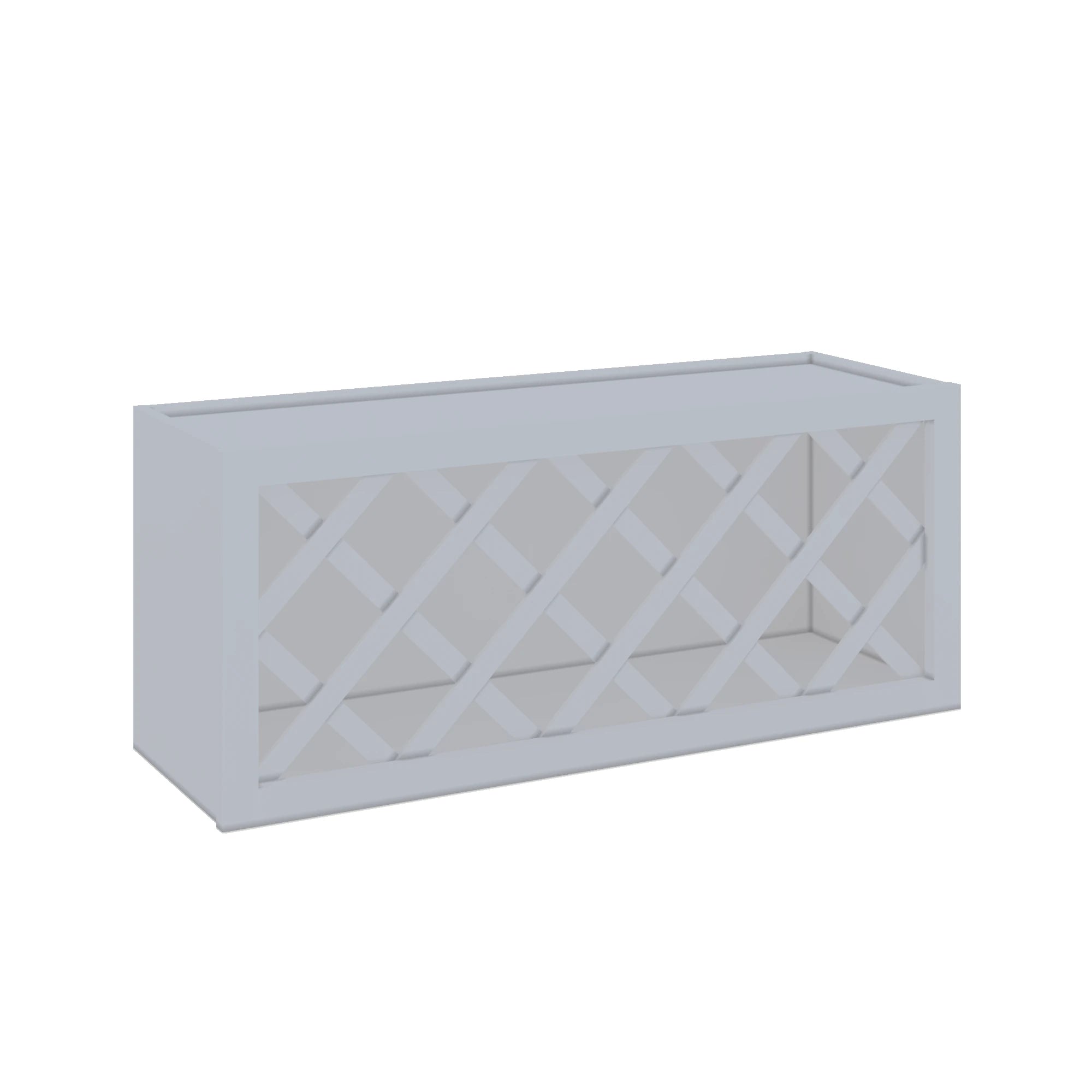Modernform Cabinet Grey Shaker 36" W X 15" H X 12" D Wall Wine Rack