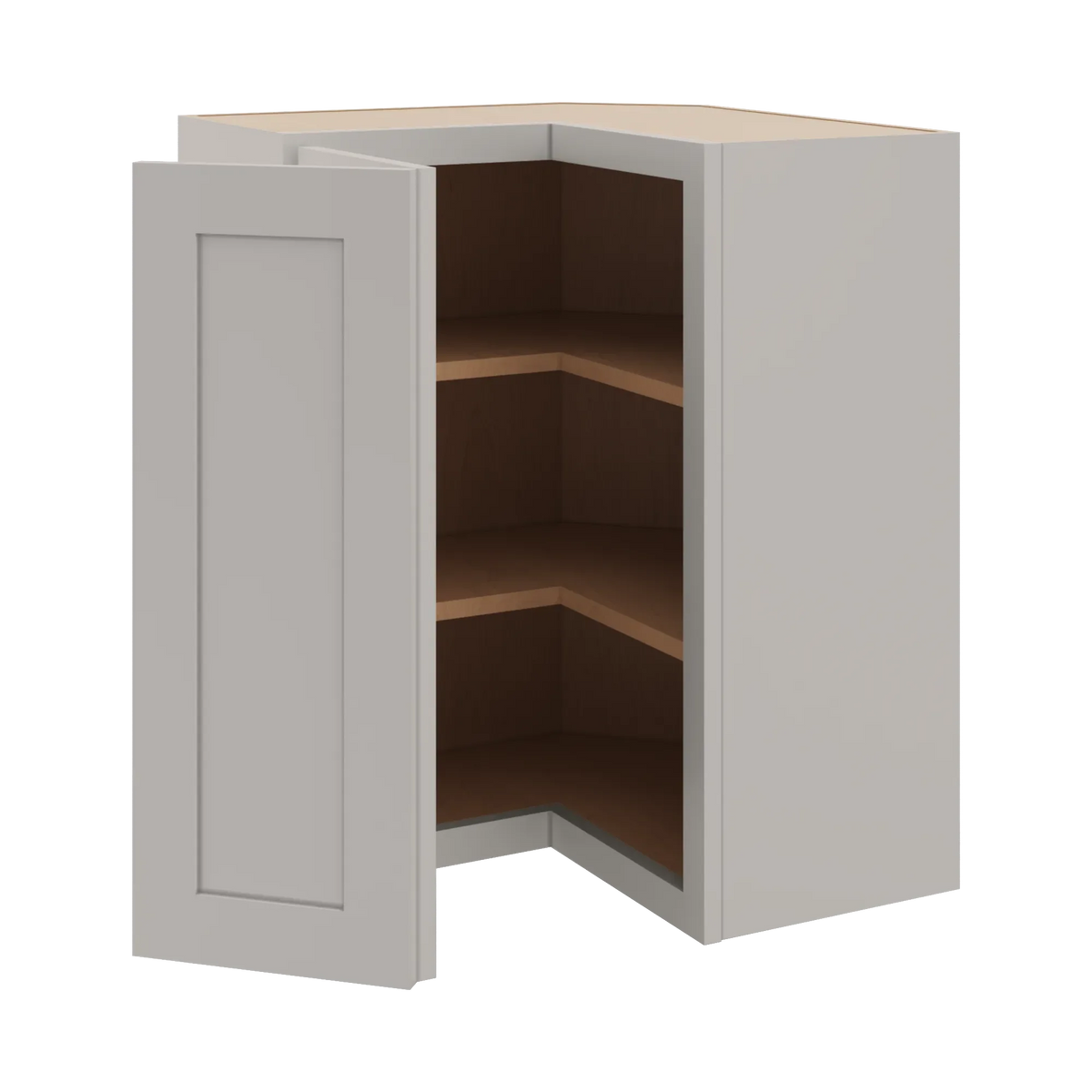 cnc luxor 5 piece misty grey 24 w x 30 h corner wall cabinet