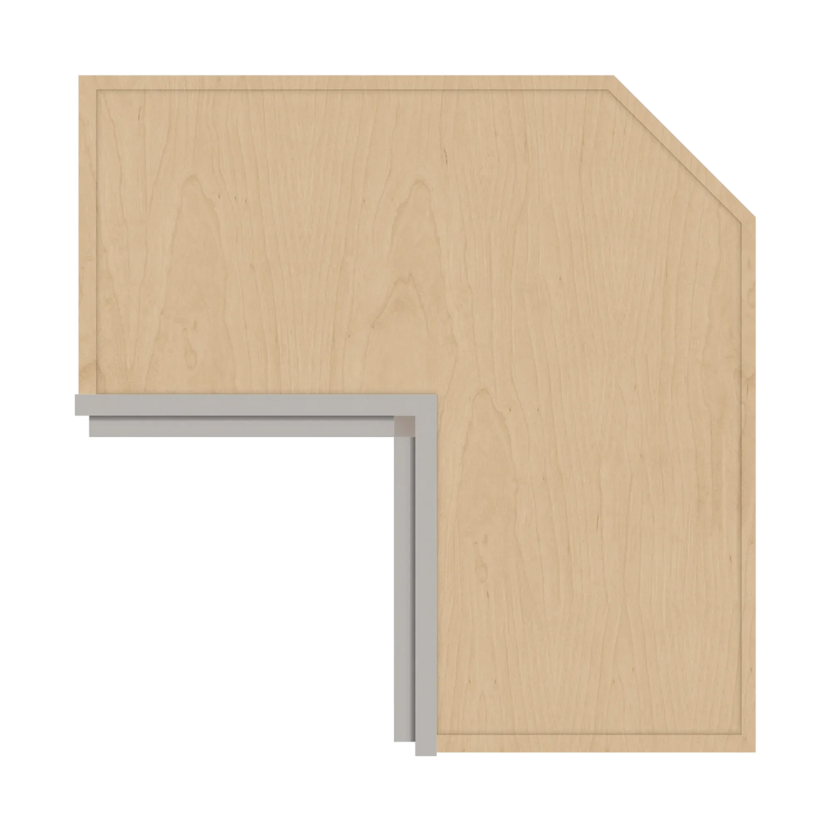 cnc luxor 5 piece misty grey 24 w x 30 h corner wall cabinet