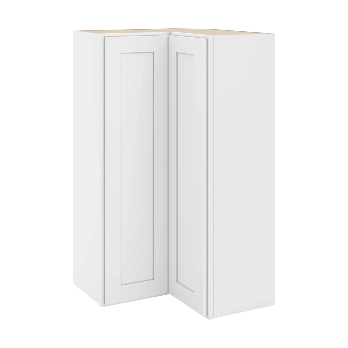 cnc luxor white 24 w x 42 h corner wall cabinet
