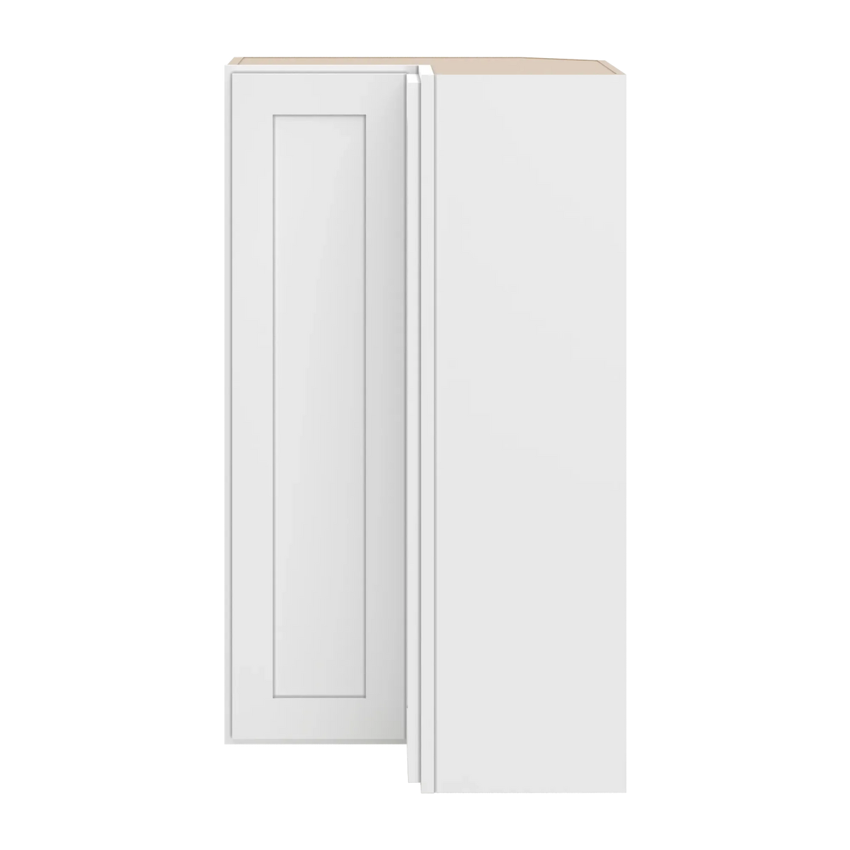 cnc luxor white 24 w x 42 h corner wall cabinet