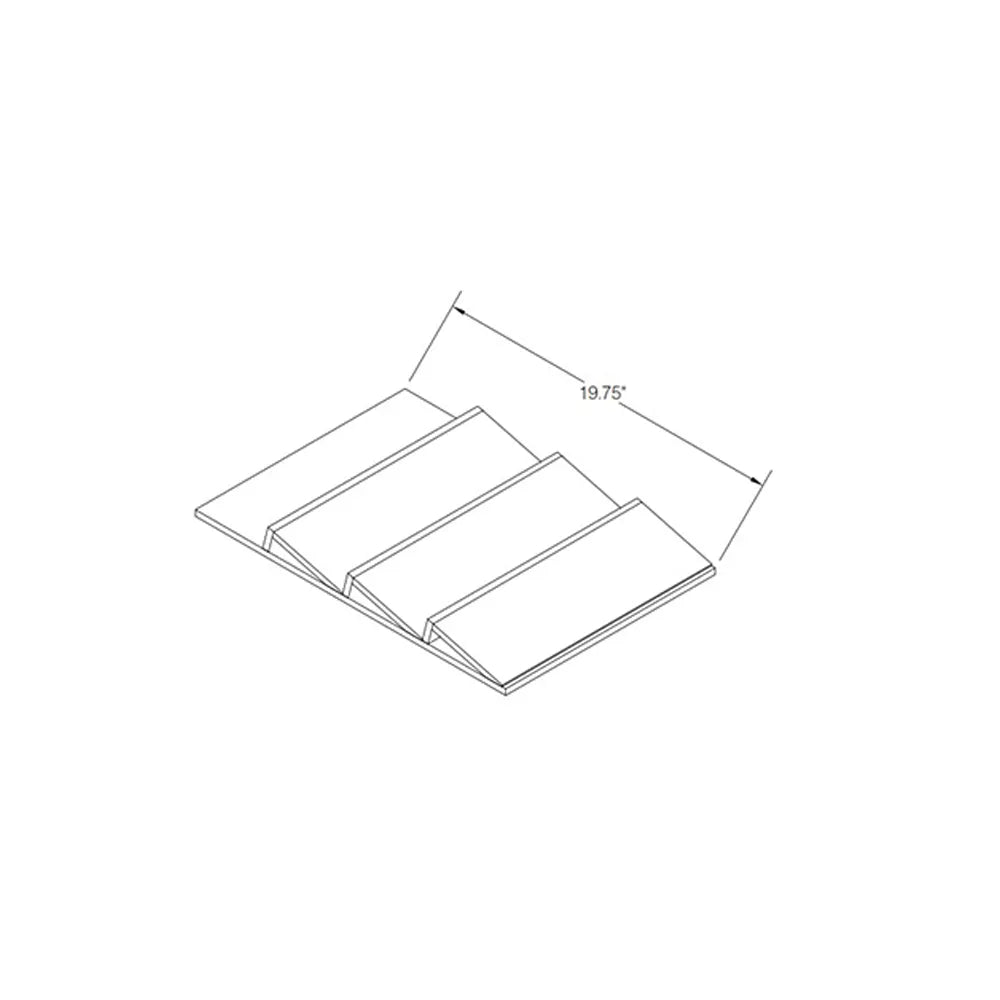 Kitchen Cabinet Distributors Essential White Natural Spice Tray Drawer Insert for B15/B18 Drawer