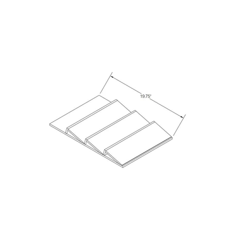 Kitchen Cabinet Distributors Shaker Designer White 5PC Natural Spice Tray Drawer Insert for B21/B24 Drawer