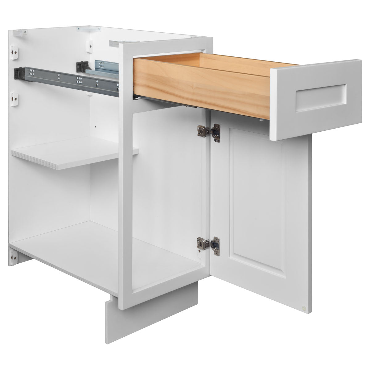 Linen Range Base Kitchen Cabinet LRB30 Alpina White LessCare 30 in. width 34.5 in. height 24 in. depth