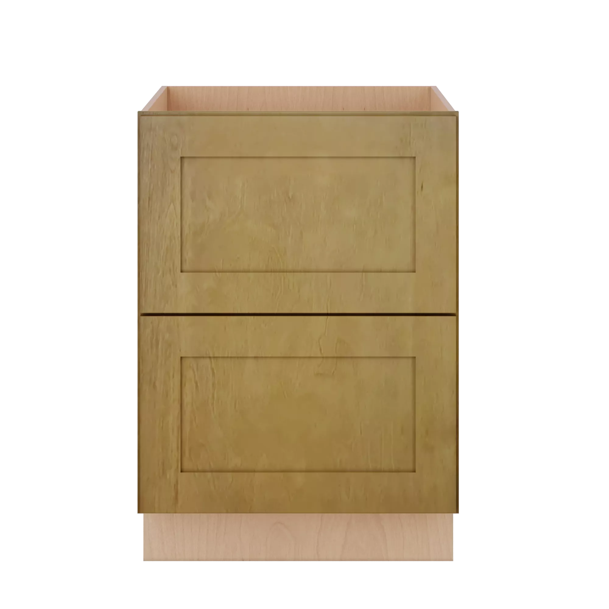 Modernform Cabinet Natural Shaker 24" W X 34 1/2" H X 24" D  2 Drawer Base Cabinet