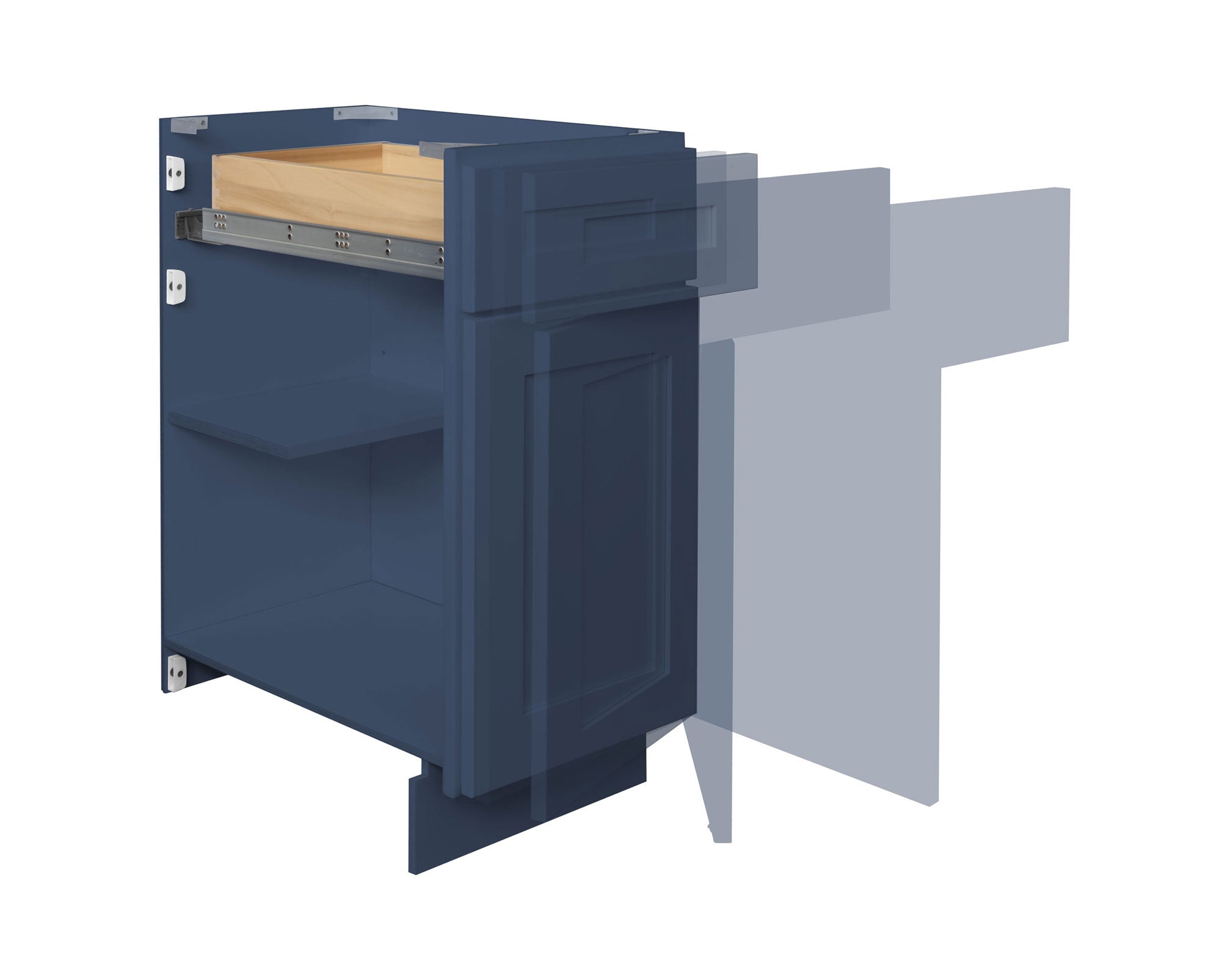 Back Panel Molding BP4896 Danbury Blue LessCare 96 in. width 48 in. height 0.125 in. depth