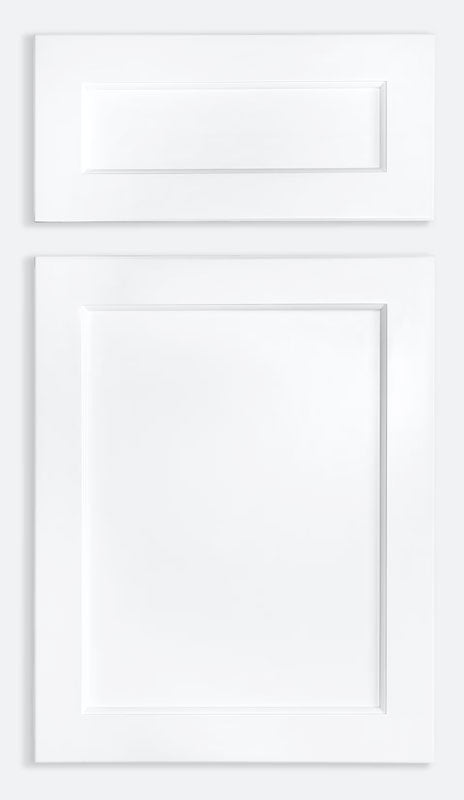 Fabuwood Quest Metro Frost Recessed Panel White Door Sample