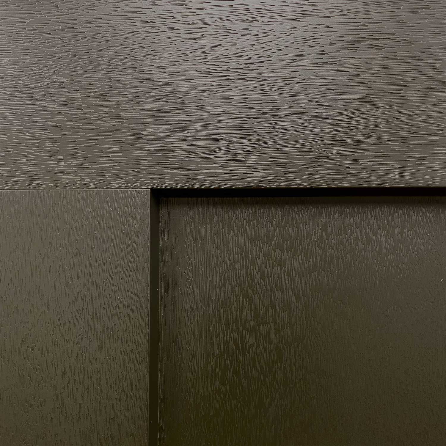 4 Lite Decorative Glass Painted Black Prehung Fiberglass Exterior Door with Brickmold