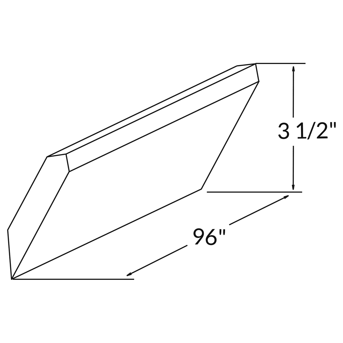 Crown Molding MCROWN-S Milan Pearl 3.5 in. height 96 in. depth