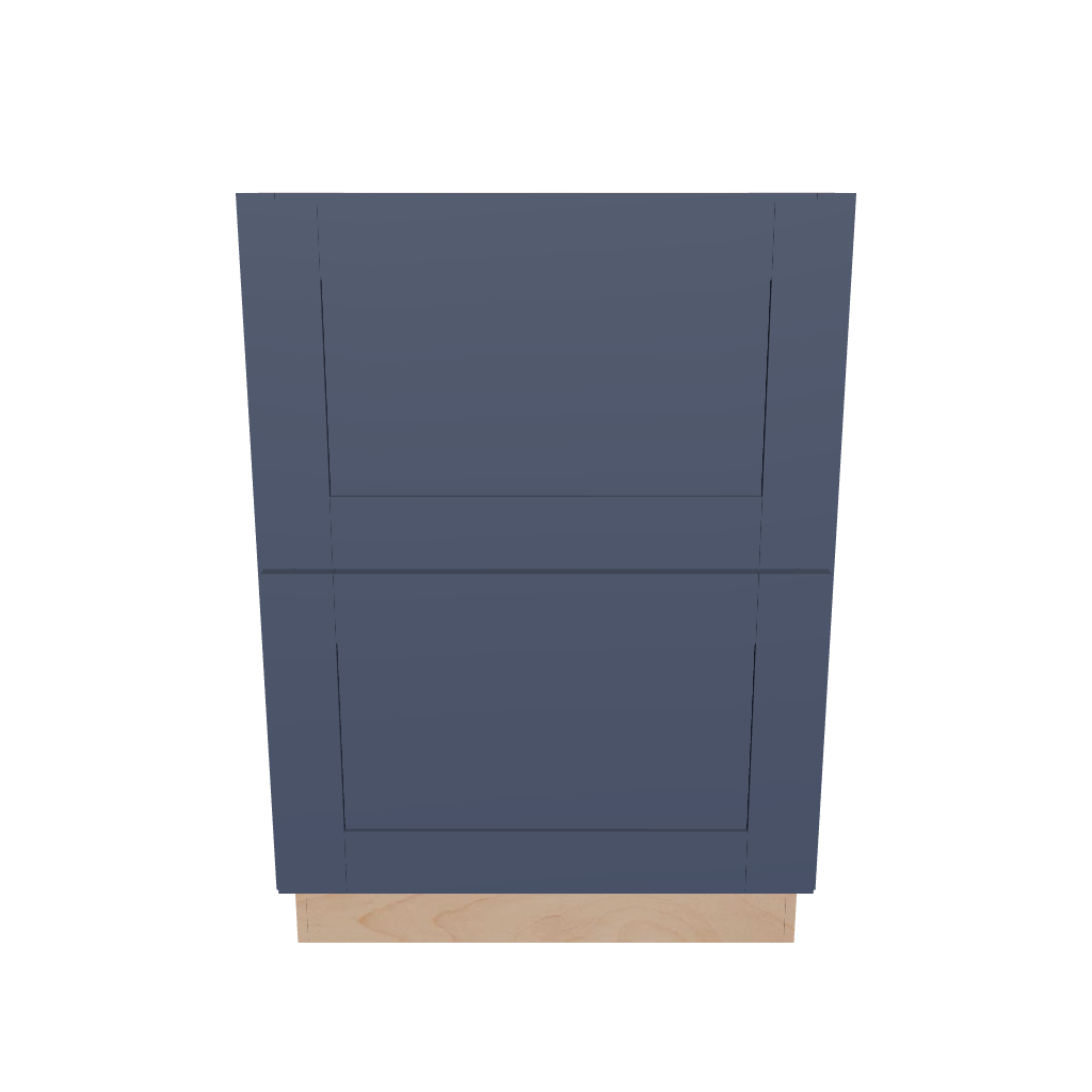 2" H X 24" D  2 Drawer Base Cabinet
