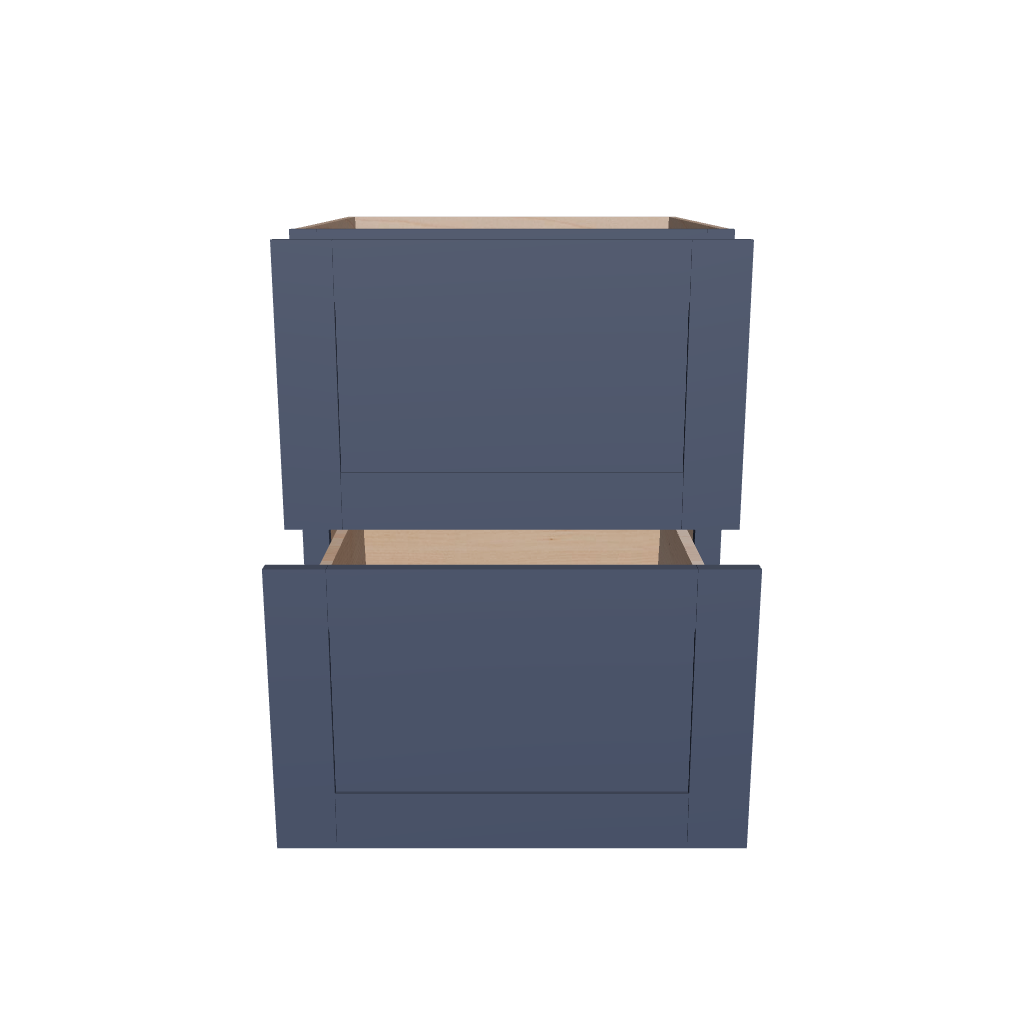 2" H X 24" D  2 Drawer Base Cabinet