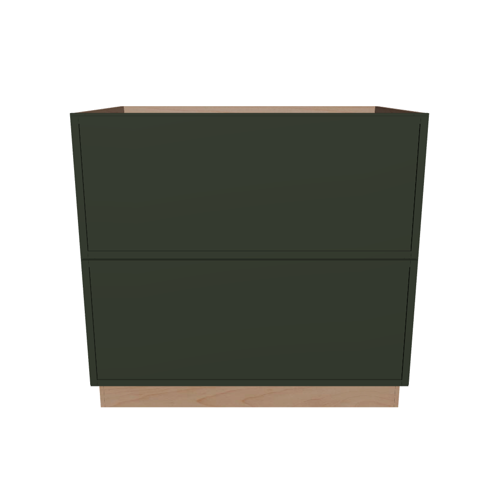 2" H X 24" D  2 Drawer Base Cabinet