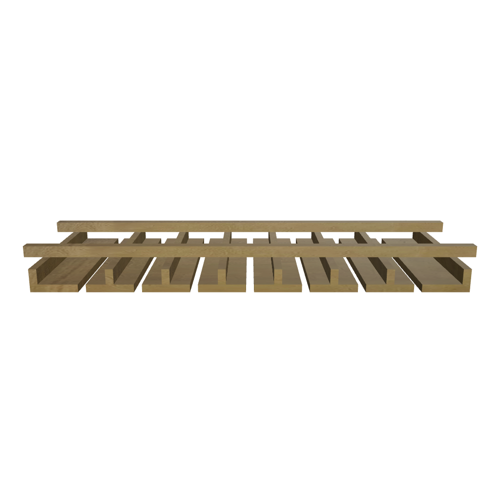 2" H X 12" D Wall Glass Rack