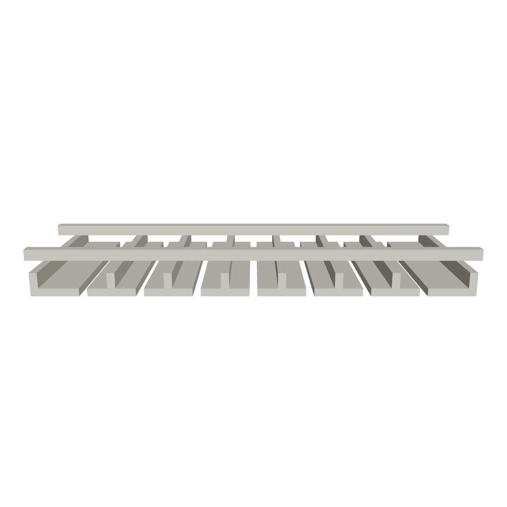 2" H X 12" D Wall Glass Rack