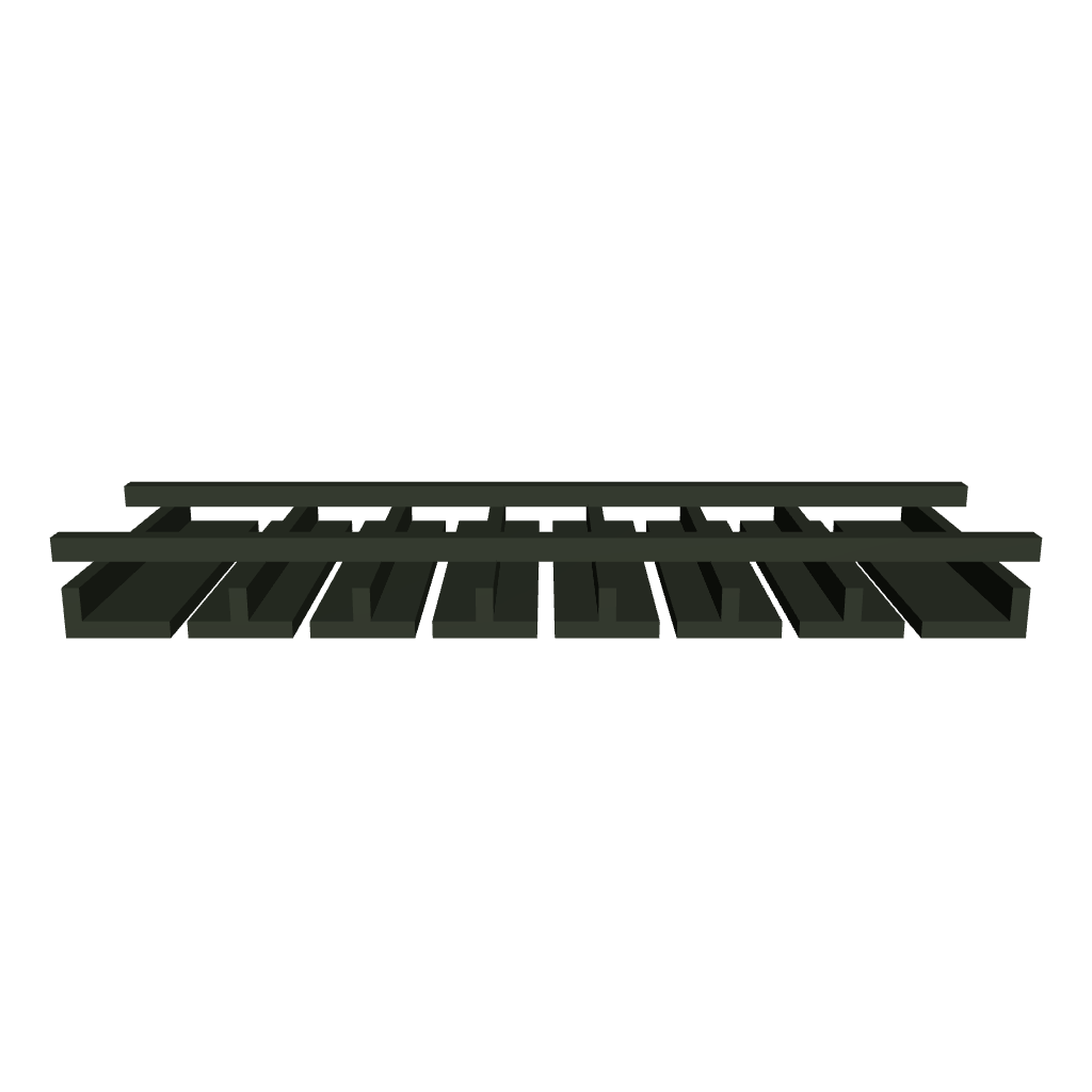 2" H X 12" D Wall Glass Rack
