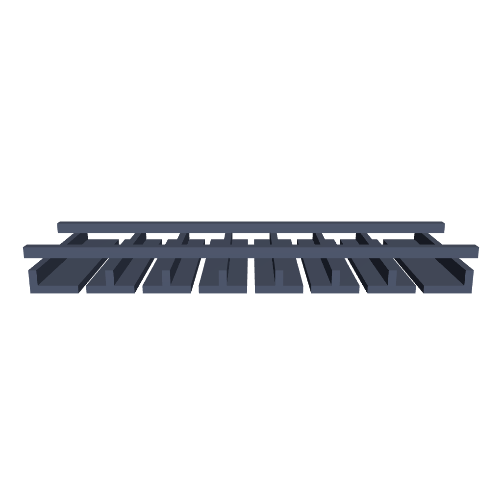 2" H X 12" D Wall Glass Rack