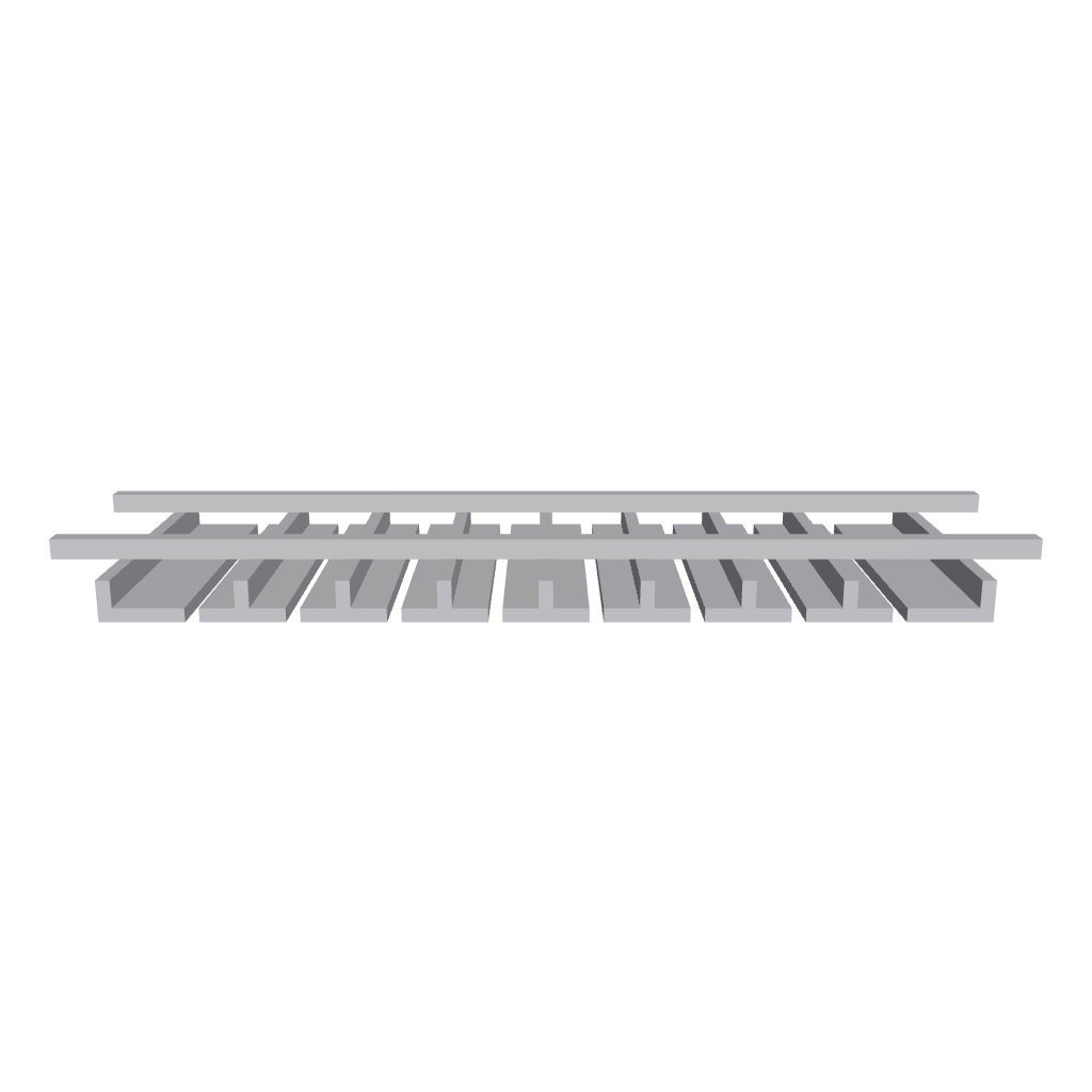 2" H X 12" D Wall Glass Rack