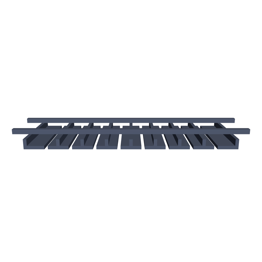 2" H X 12" D Wall Glass Rack