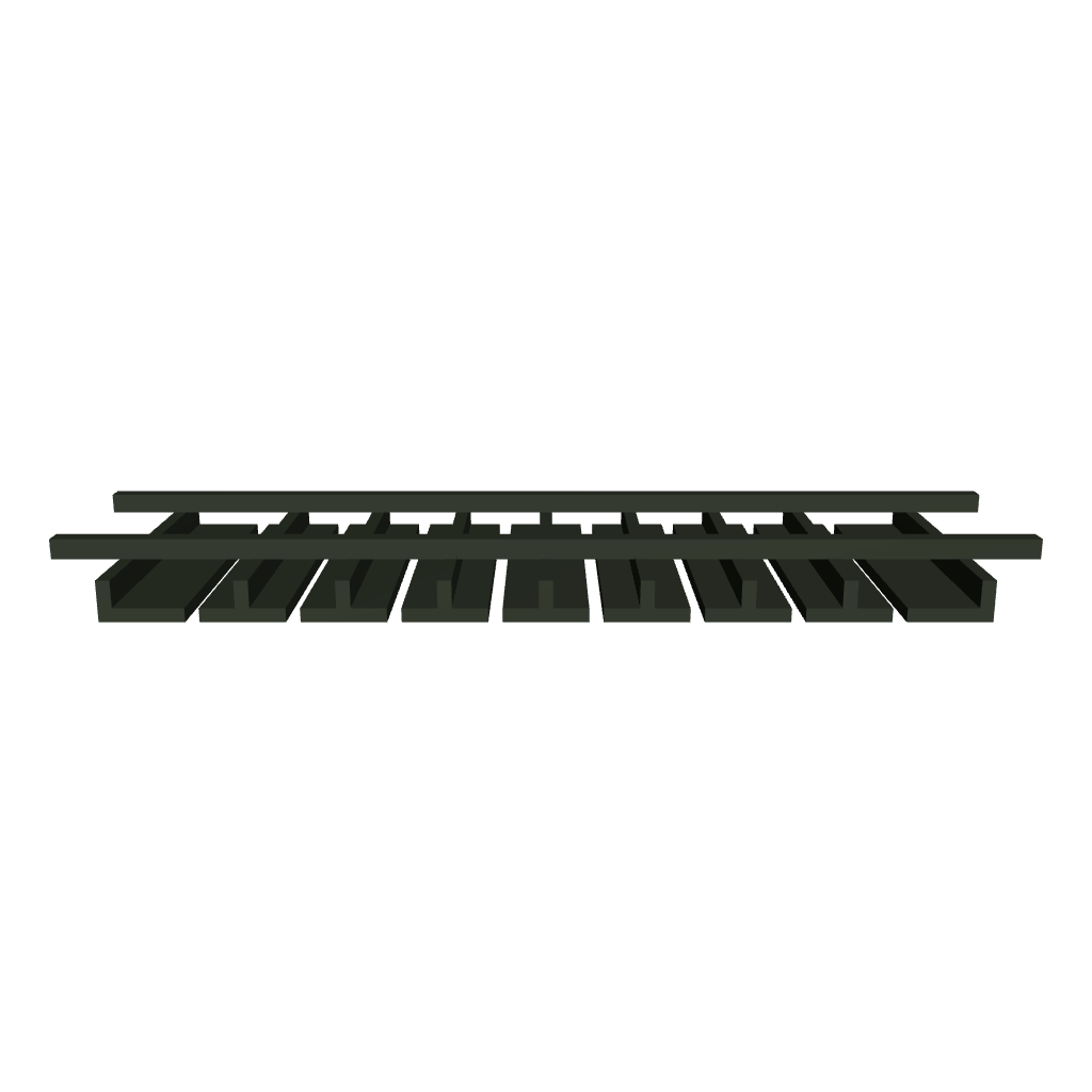 2" H X 12" D Wall Glass Rack