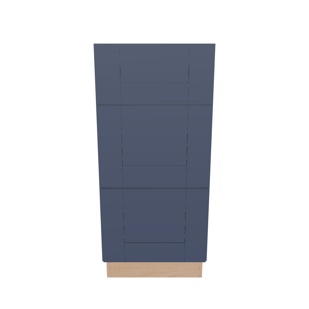 2" H X 24" D  3 Drawer Base Cabinet