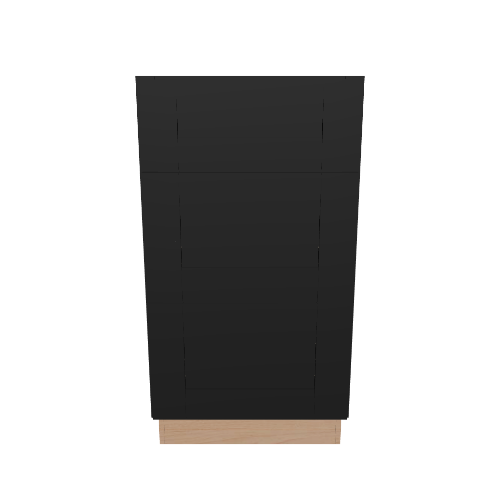 2" H X 24" D  3 Drawer Base Cabinet