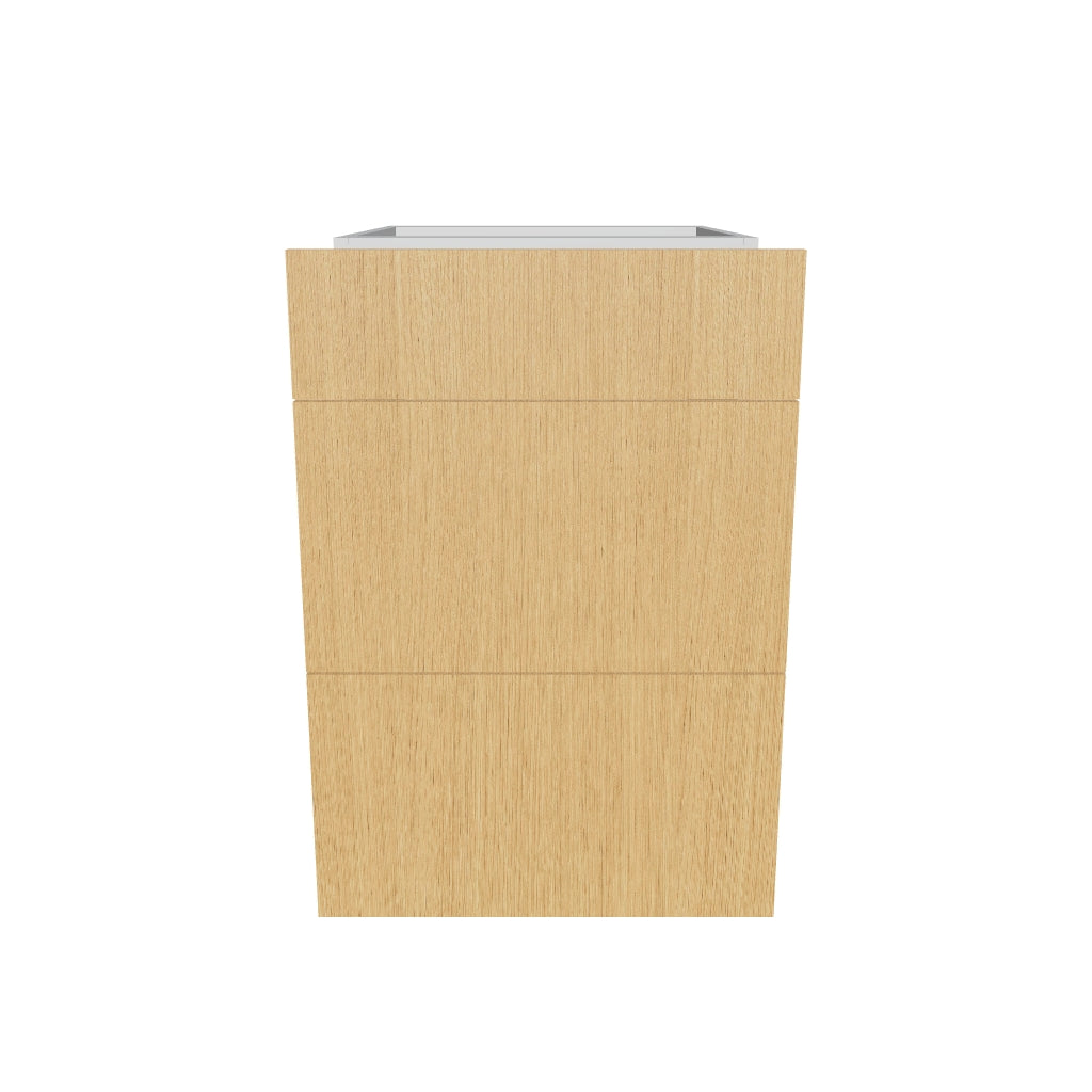 2" H X 24" D  3 Drawer Base Cabinet