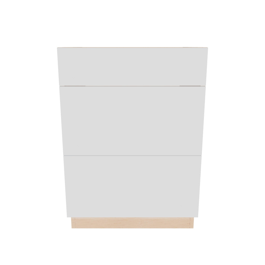 2" H X 24" D  3 Drawer Base Cabinet