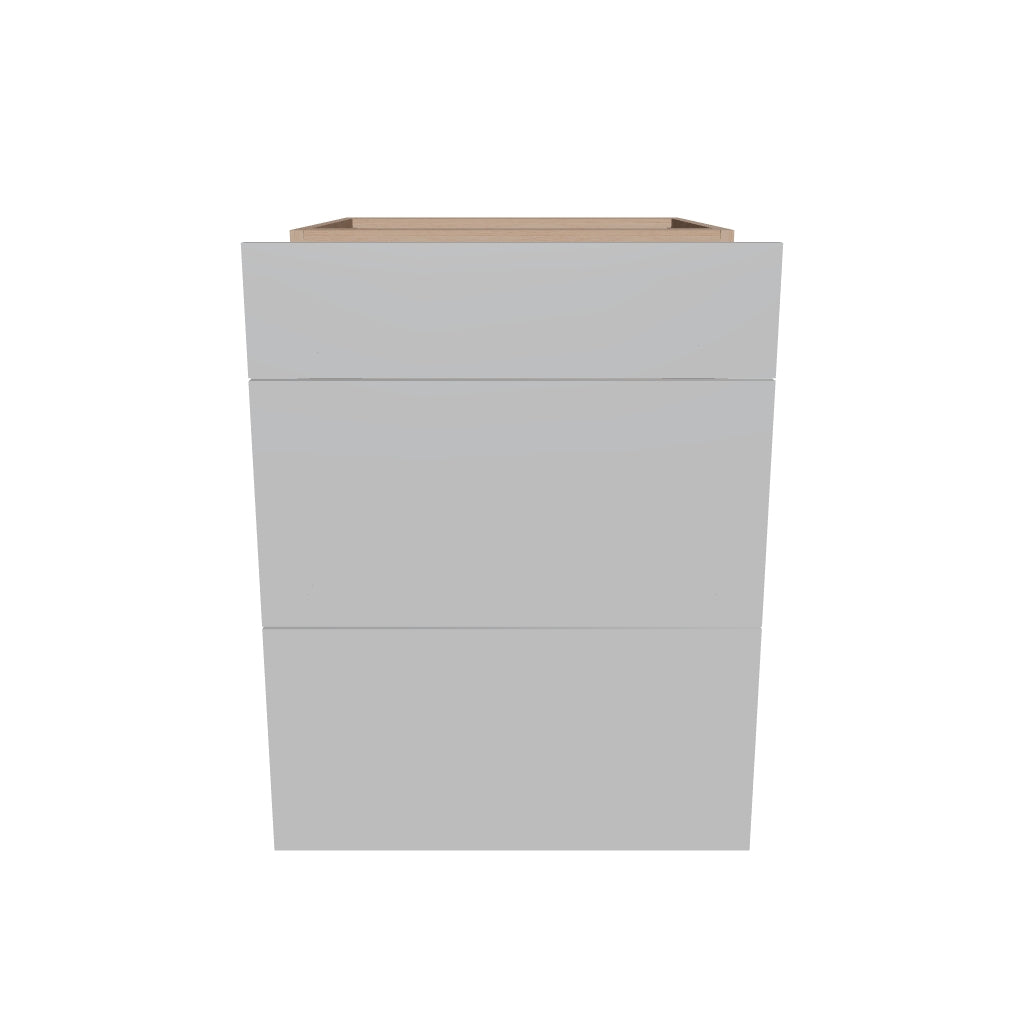 2" H X 24" D  3 Drawer Base Cabinet