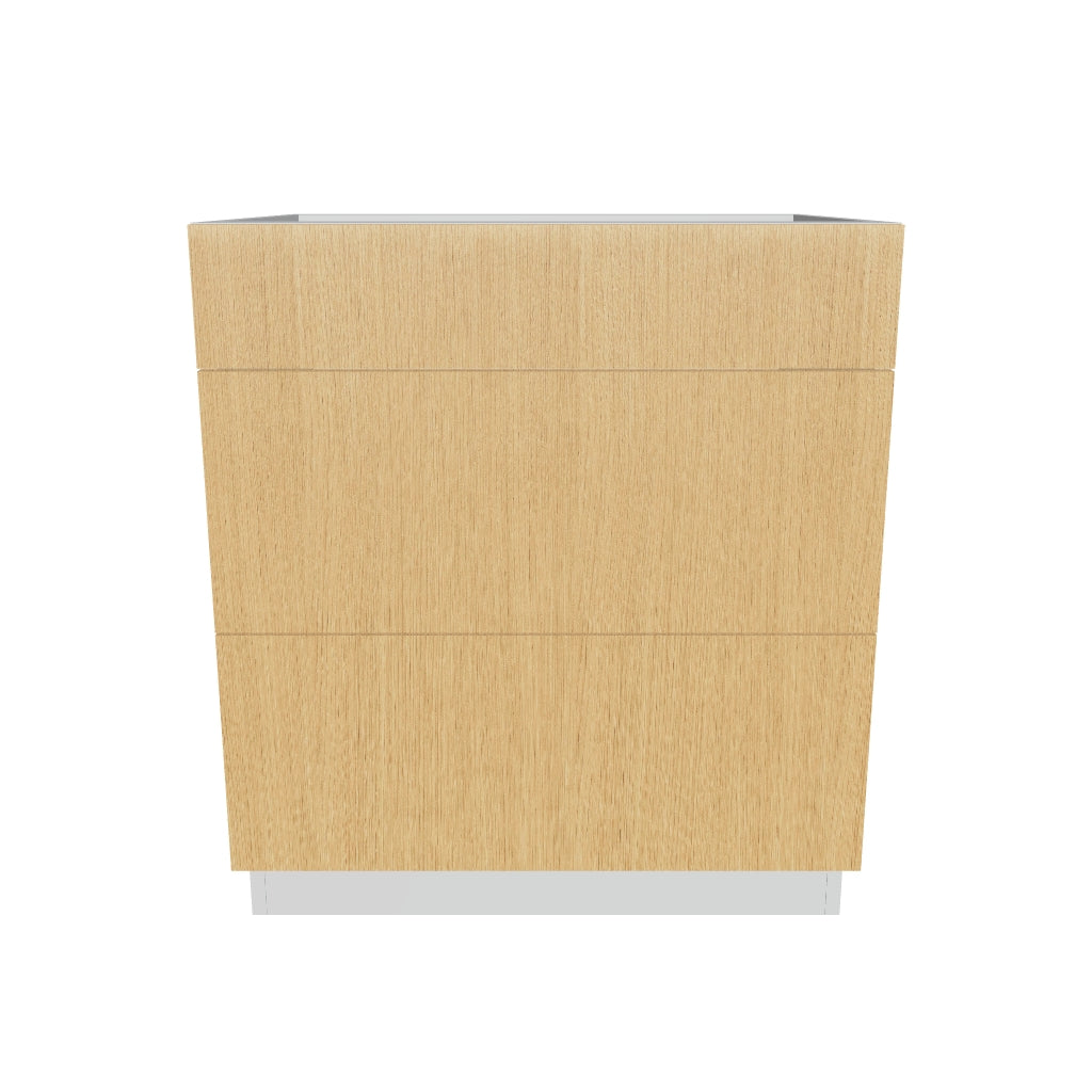 2" H X 24" D  3 Drawer Base Cabinet