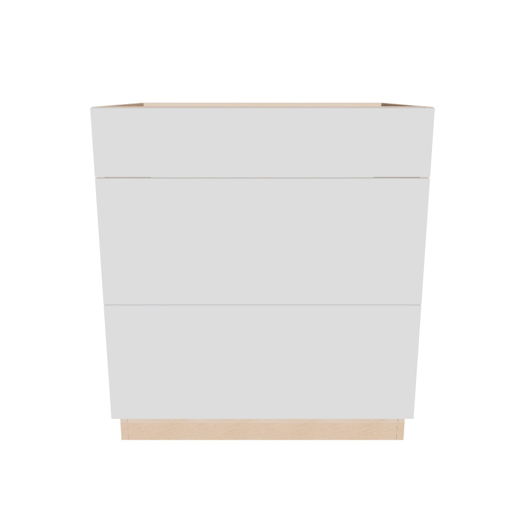 2" H X 24" D  3 Drawer Base Cabinet