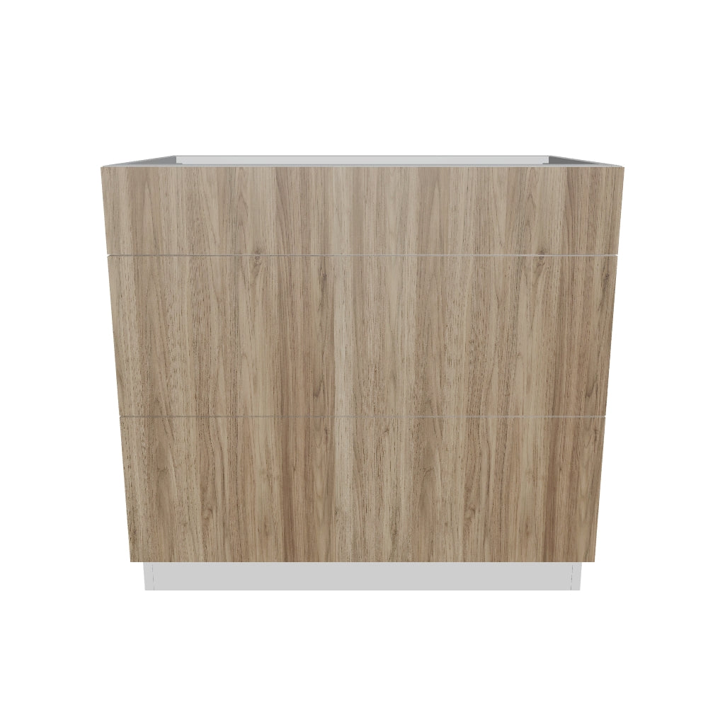 2" H X 24" D  3 Drawer Base Cabinet