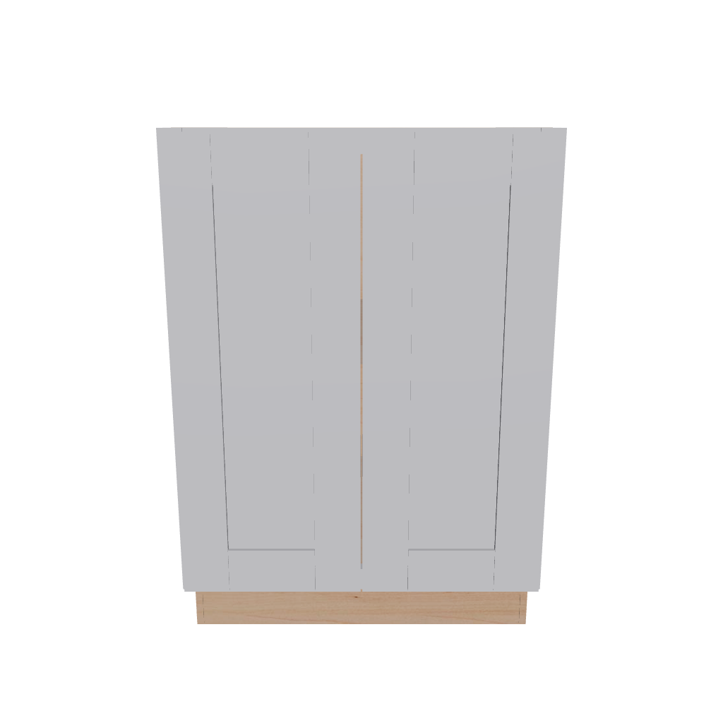 2" H X 24" D Full Height Double Door Base Cabinet