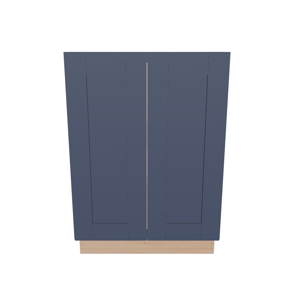 2" H X 24" D Full Height Double Door Base Cabinet