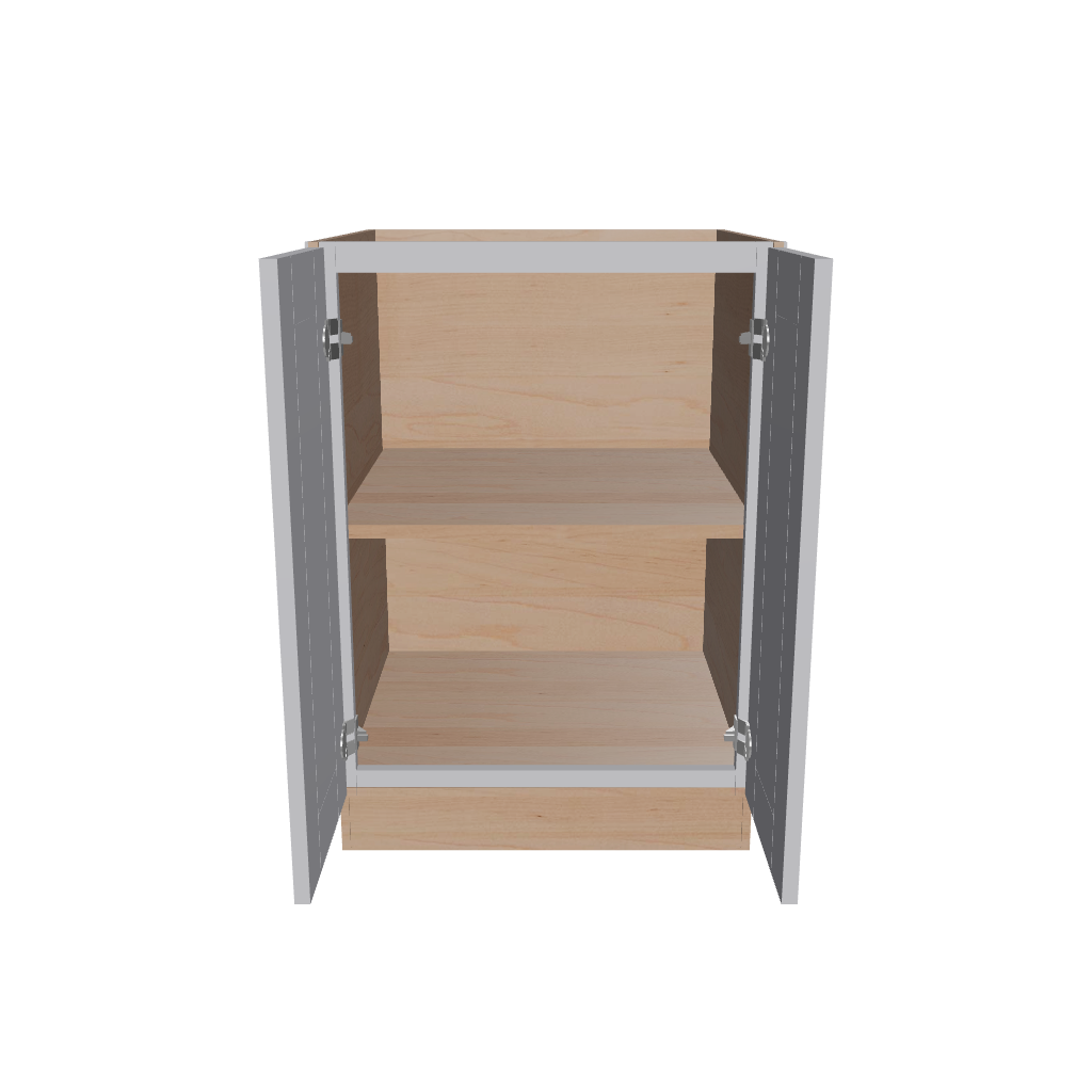 2" H X 24" D Full Height Double Door Base Cabinet