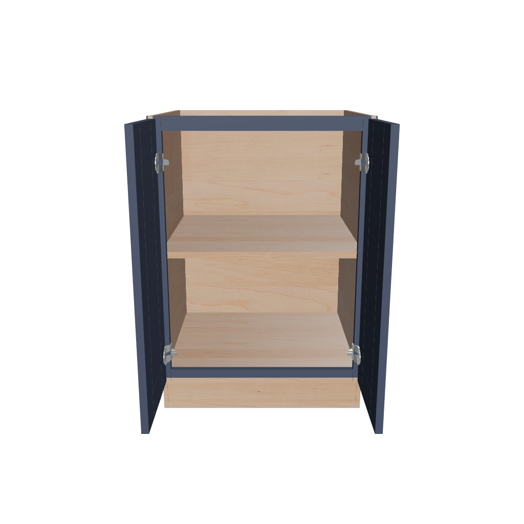 2" H X 24" D Full Height Double Door Base Cabinet