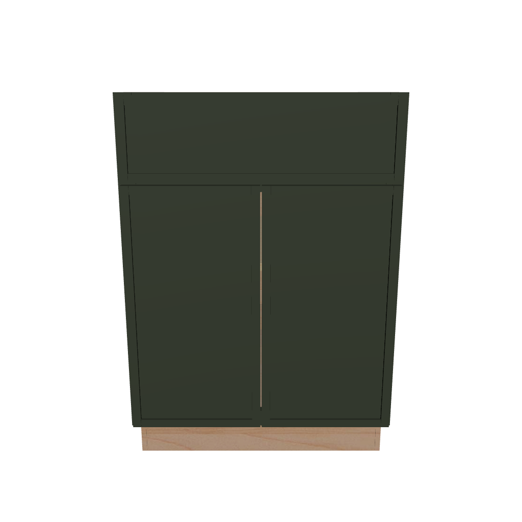 2" H X 24" D Double Door Base Cabinet