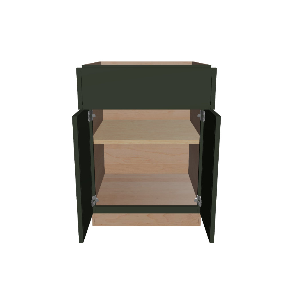 2" H X 24" D Double Door Base Cabinet