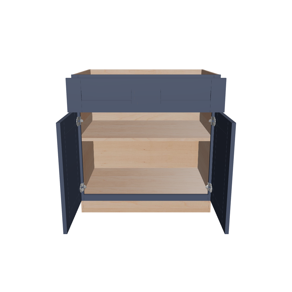 2" H X 24" D Double Door Base Cabinet