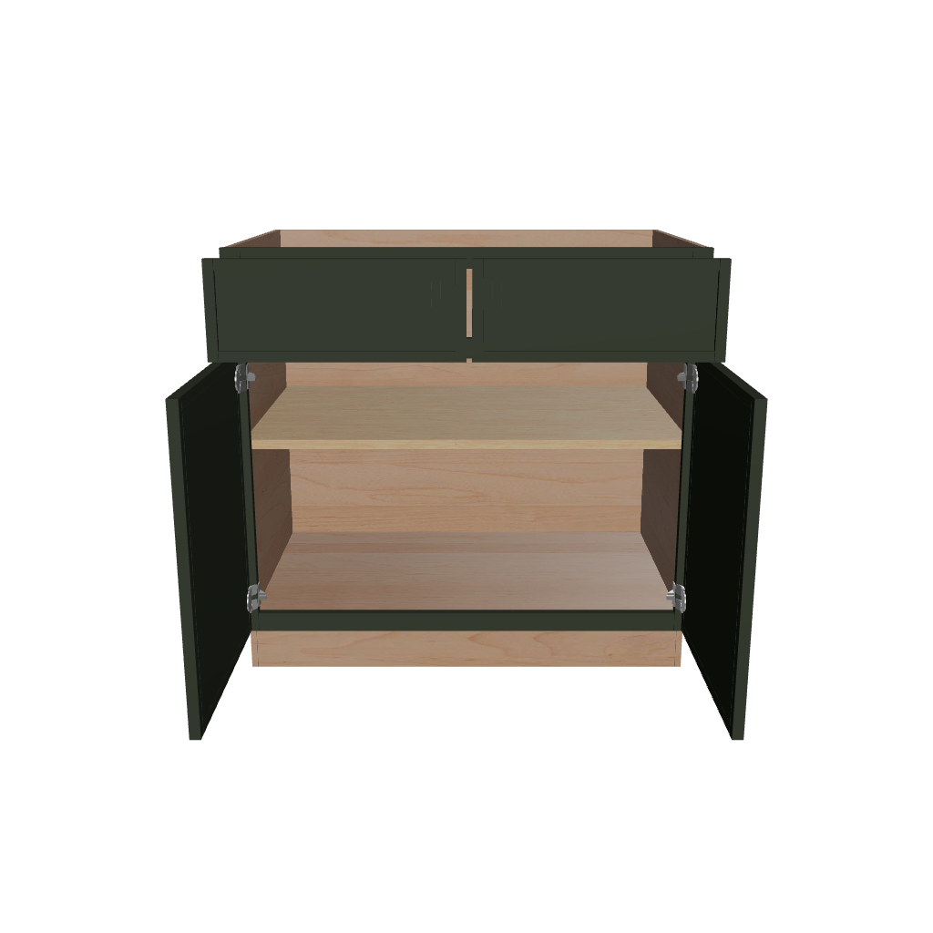 2" H X 24" D Double Door Base Cabinet