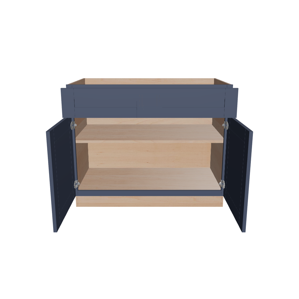 2" H X 24" D Double Door Base Cabinet