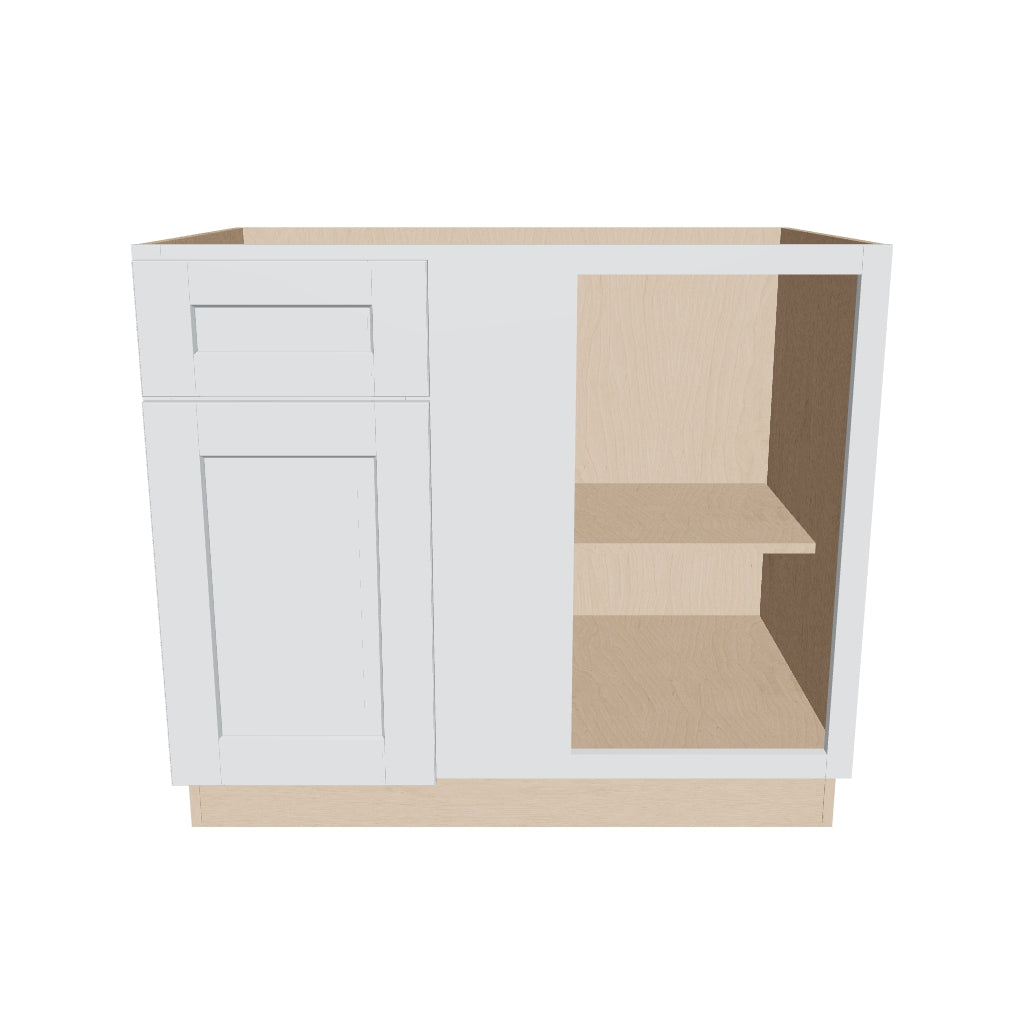 J&K White Shaker S8 Base Blind Corner   39"W