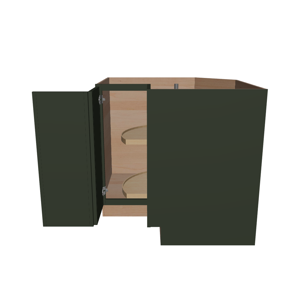 2" H X 24" D Lazy Susan Base Cabinet