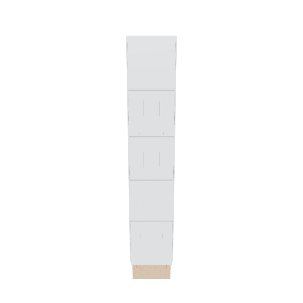 J&K White Shaker S8 Spice Drawer Base   6" W