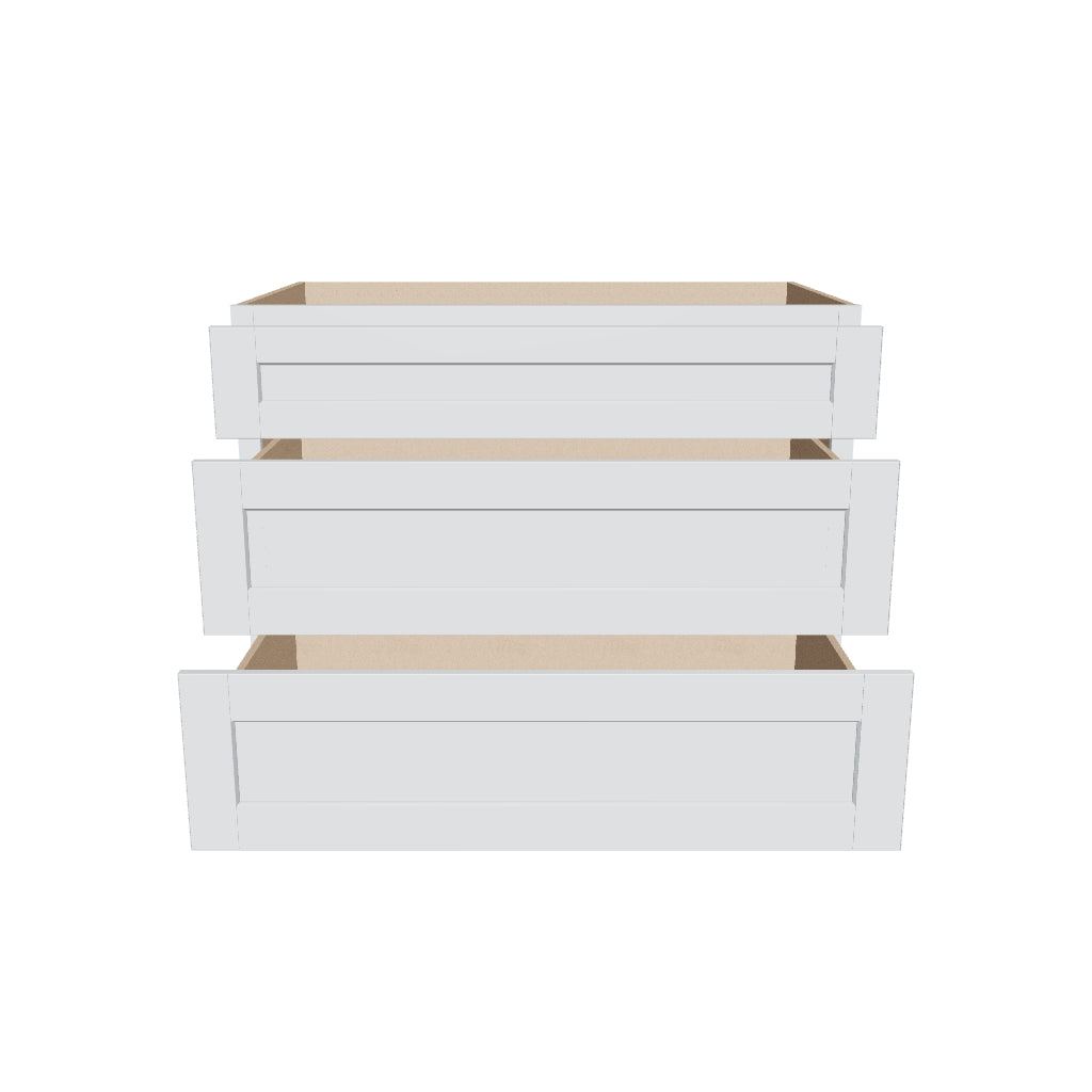 3 Drawers   42" W