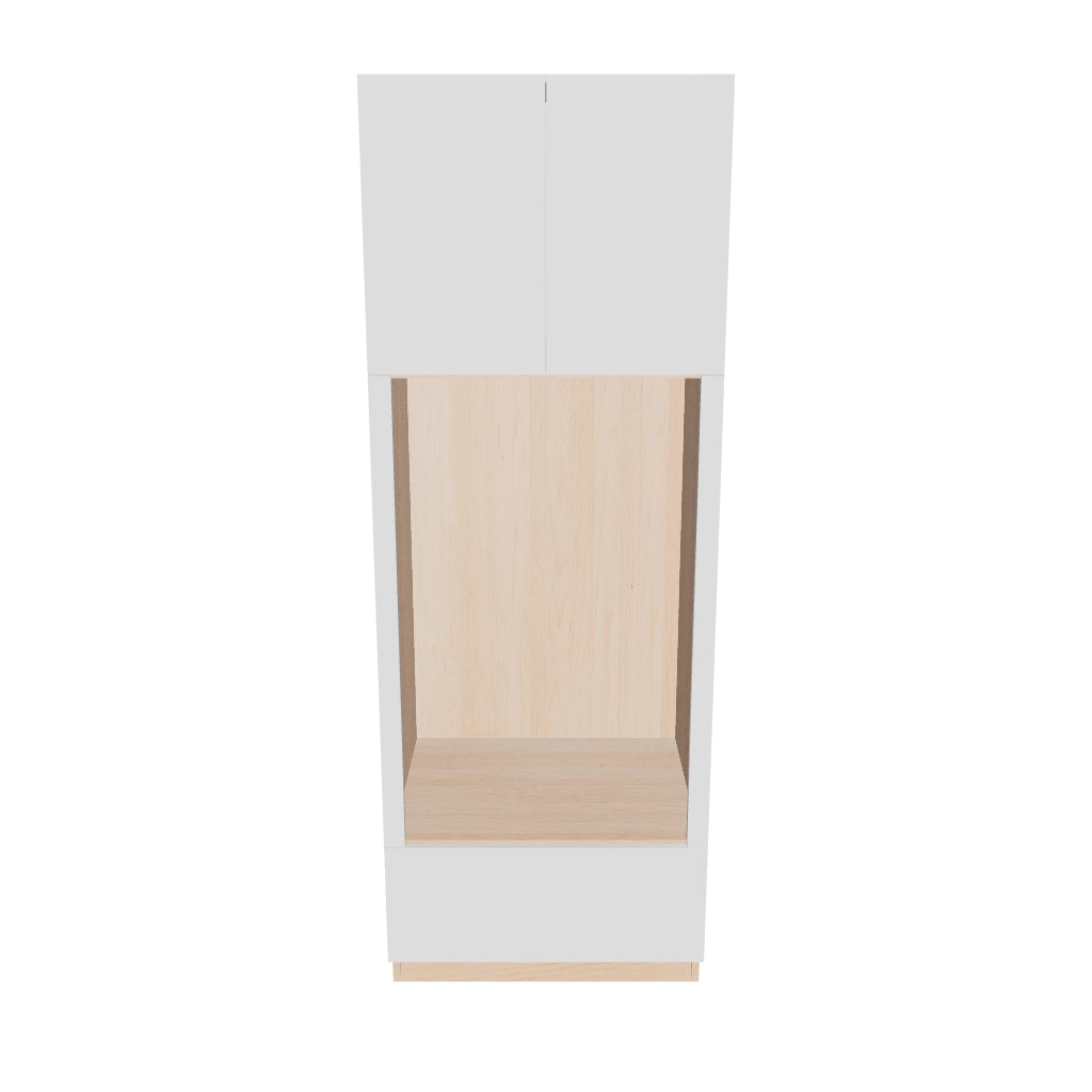 Modernform Cabinet Gloss White 30" W X 84" H X 24" D Tall Double Oven Cabinet