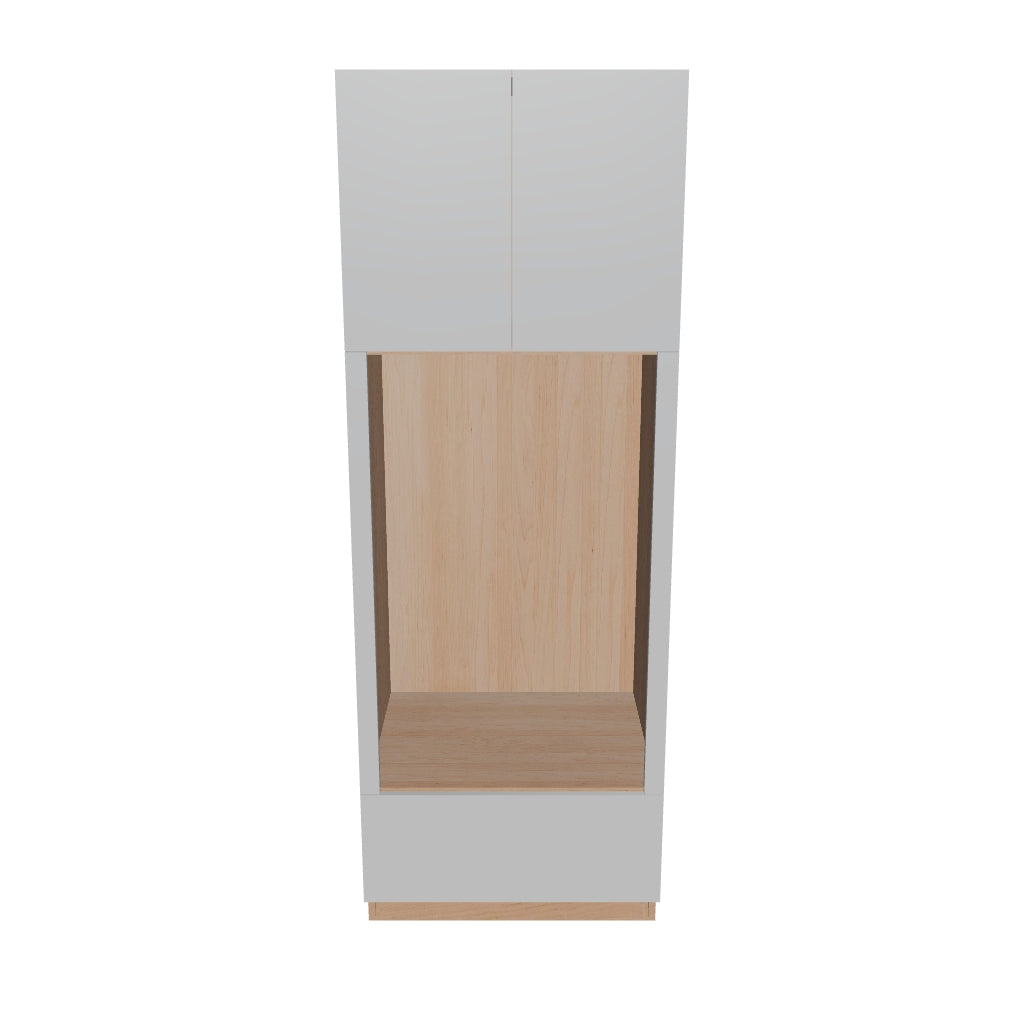 Modernform Cabinet Matte White 30" W X 84" H X 24" D Tall Double Oven Cabinet