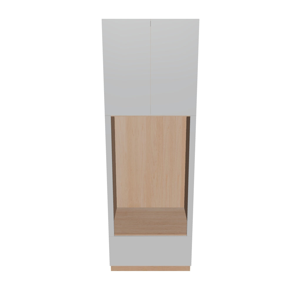 Modernform Cabinet Matte White 30" W X 90" H X 24" D Tall Double Oven Cabinet
