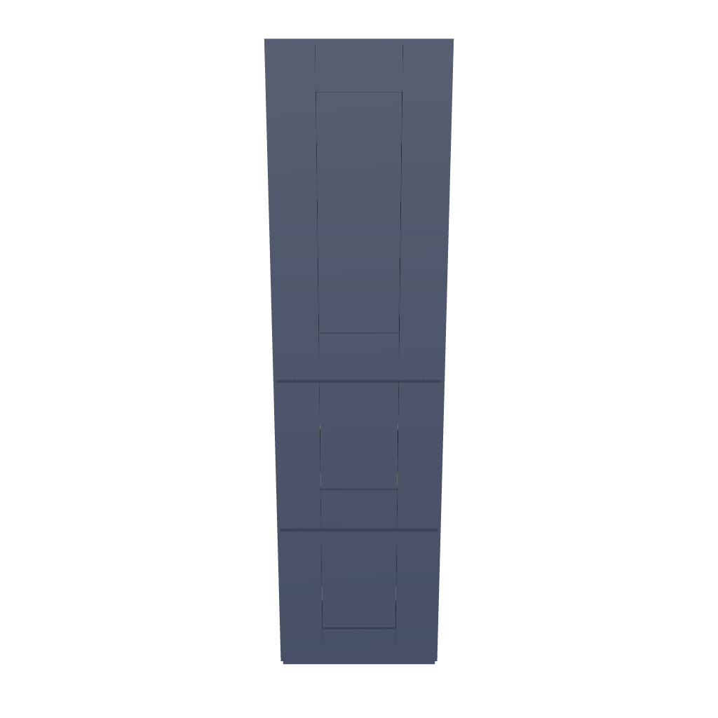 Modernform Cabinet Signature Blue 12" W X 45" H X 12" D Vanity Countertop Linen Cabinet